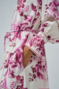 SHIRT DRESS WITH FLORAL PATTERN