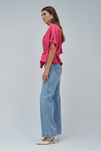 BLUSA EM LIGHTDENIM