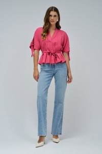 BLUSA EM LIGHTDENIM
