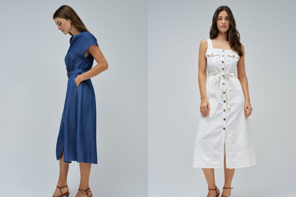 Idées de looks avec une robe en jean Idées de looks avec une robe en jean
