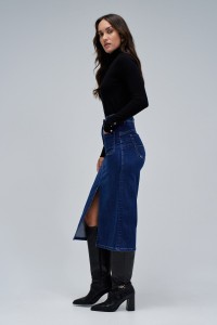 SECRET PUSH IN MIDI SKIRT