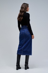 SECRET PUSH IN MIDI SKIRT