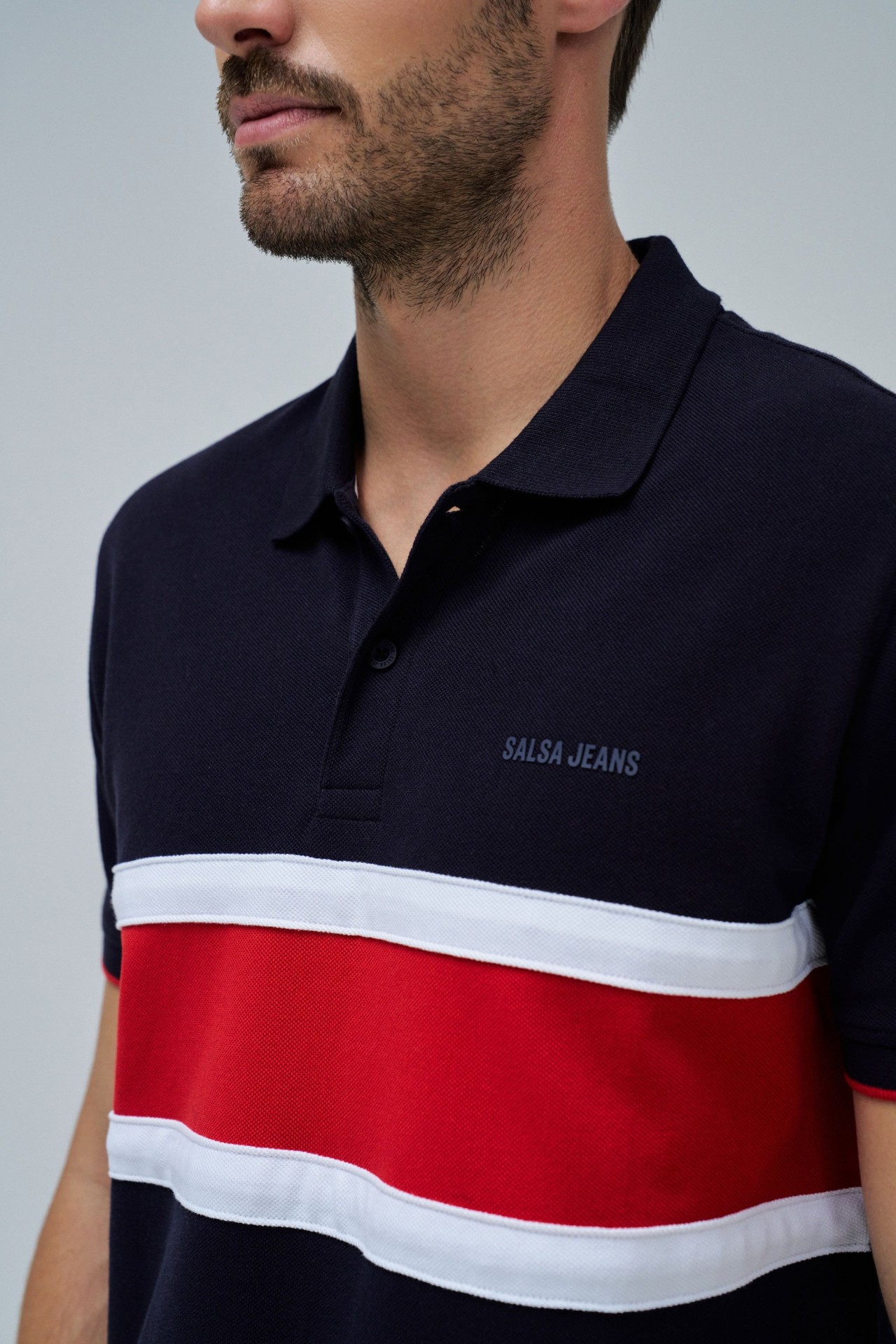 TRICOLOUR POLO