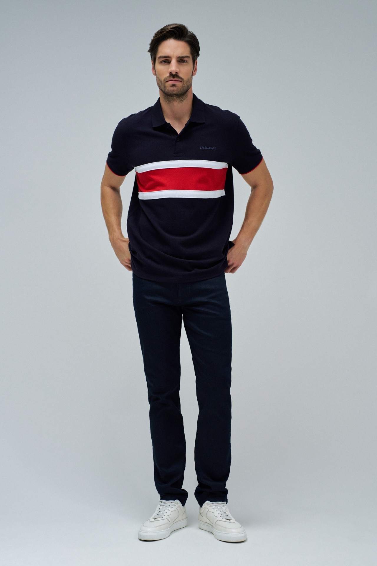 TRICOLOUR POLO