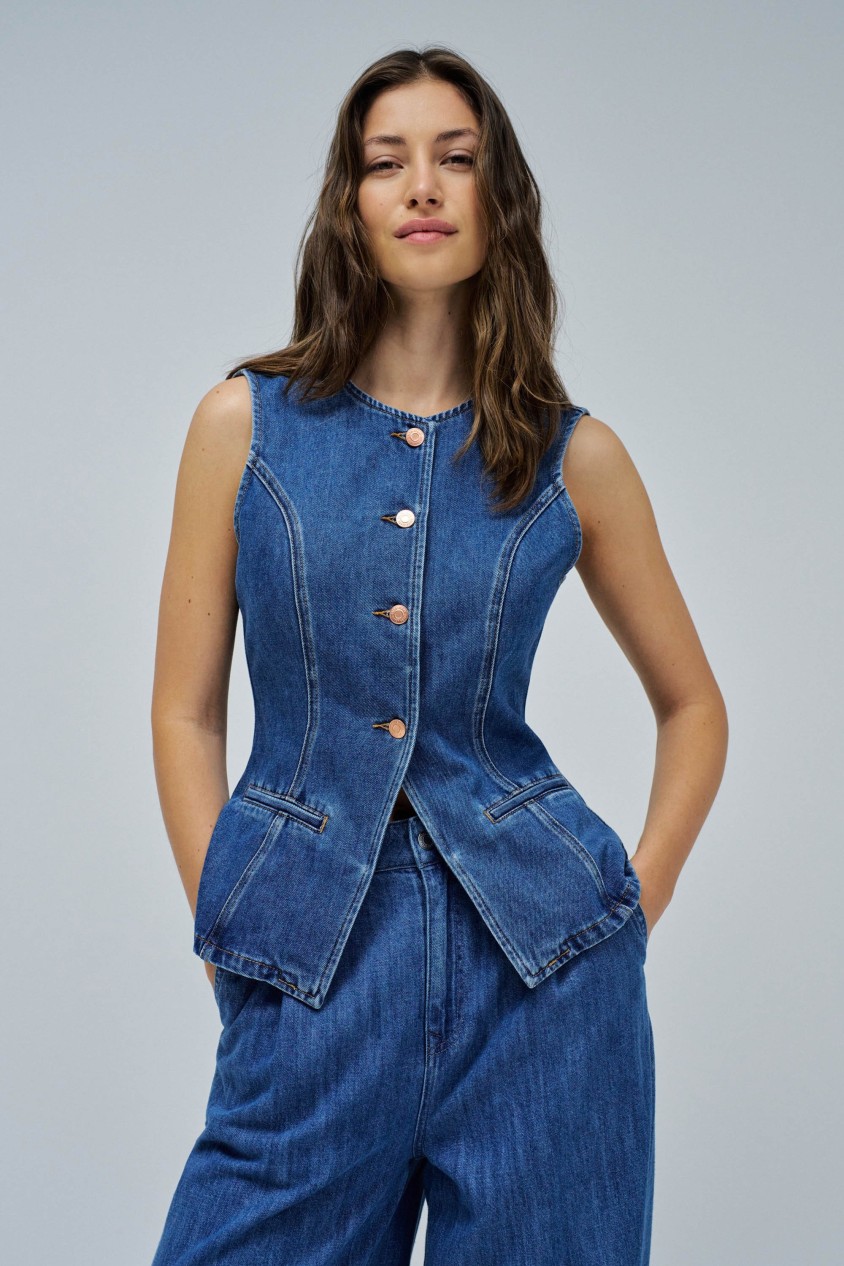 DENIM WAISTCOAT