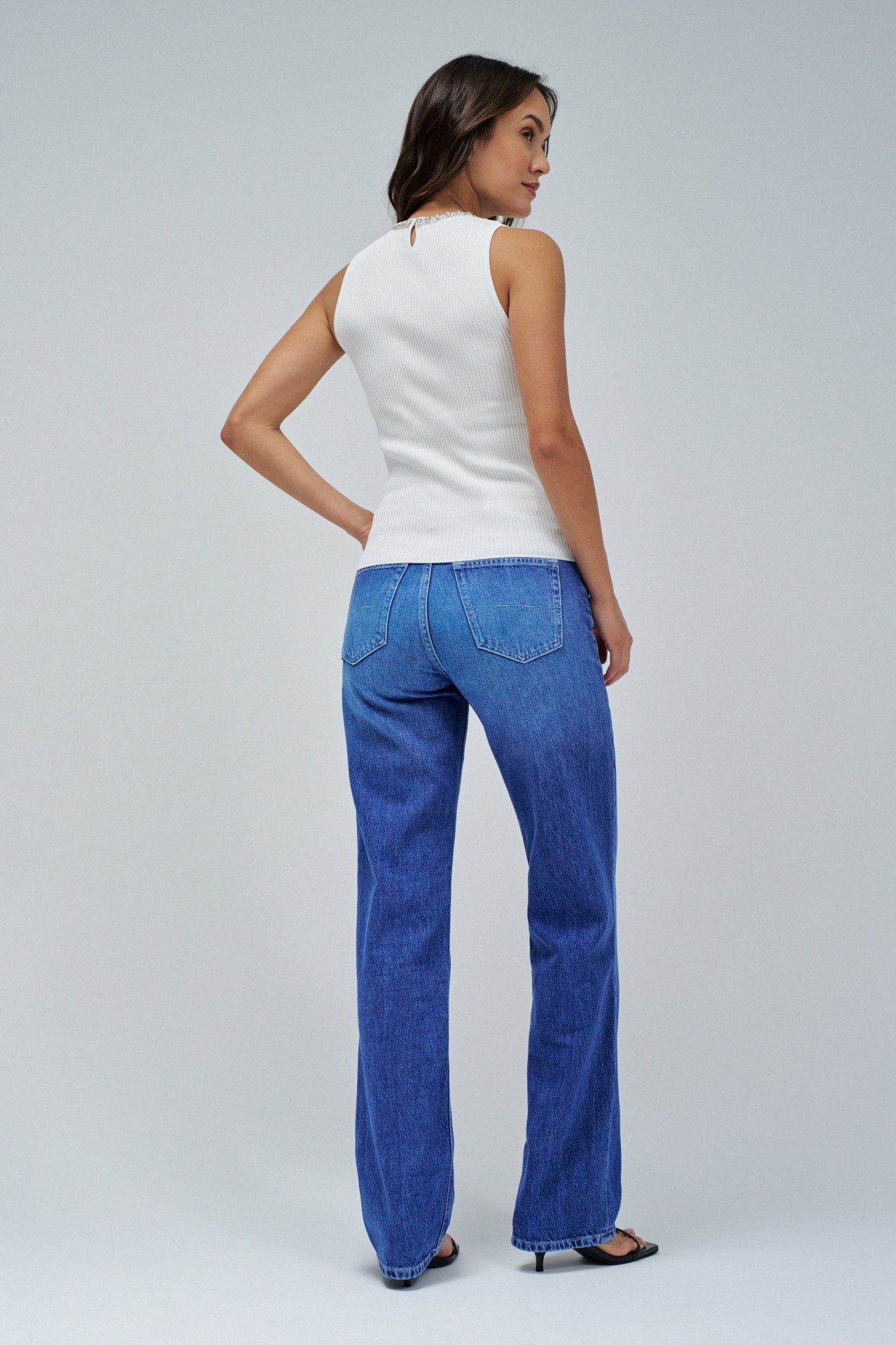 RIBBED TOP WITH SPARKLES