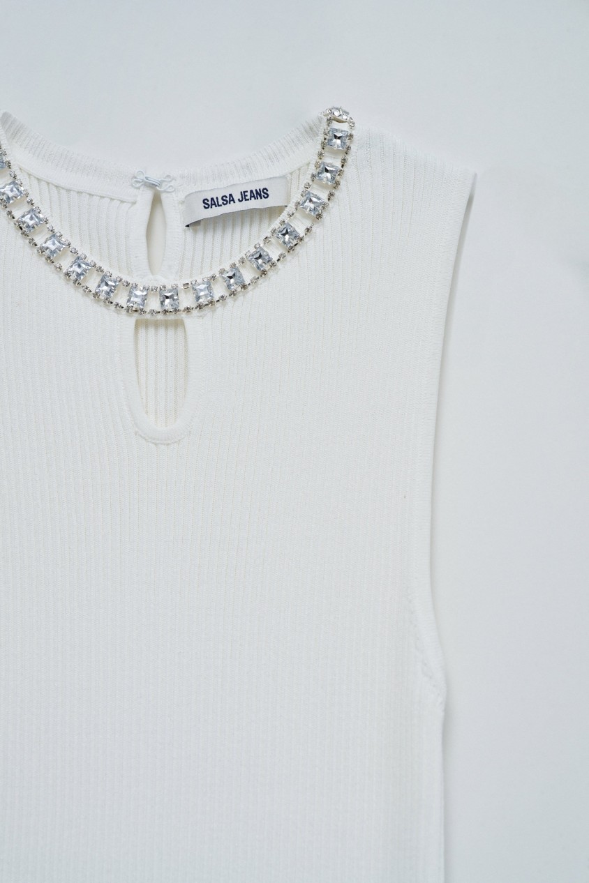 RIBBED TOP WITH SPARKLES