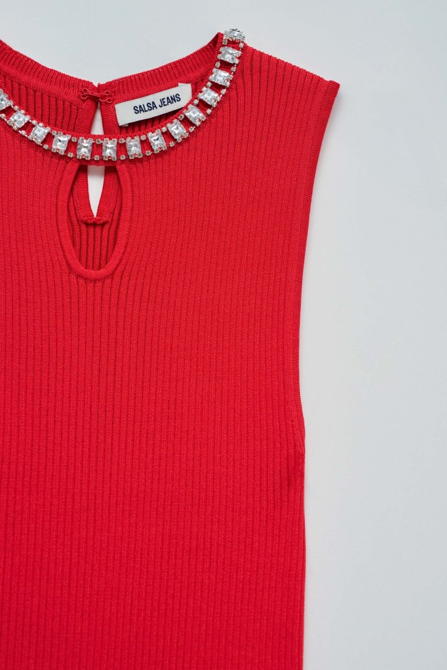 RIBBED TOP WITH SPARKLES