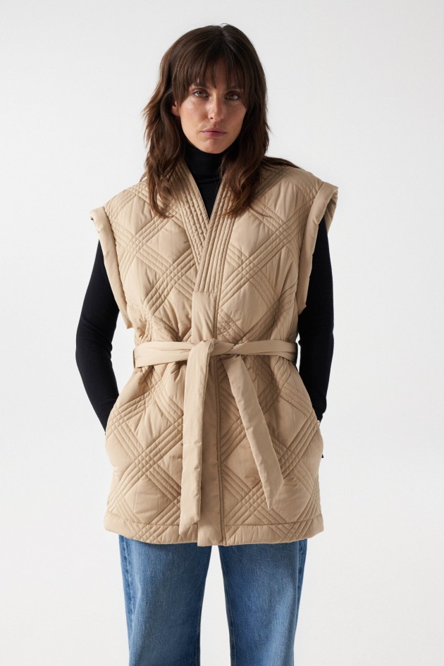 GILET MATELASS? AVEC CEINTURE
