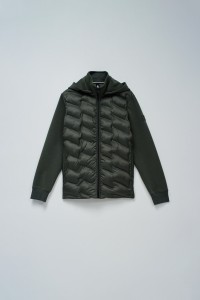 VESTE REMBOURRE AVEC MLANGE DE MATRIAUX