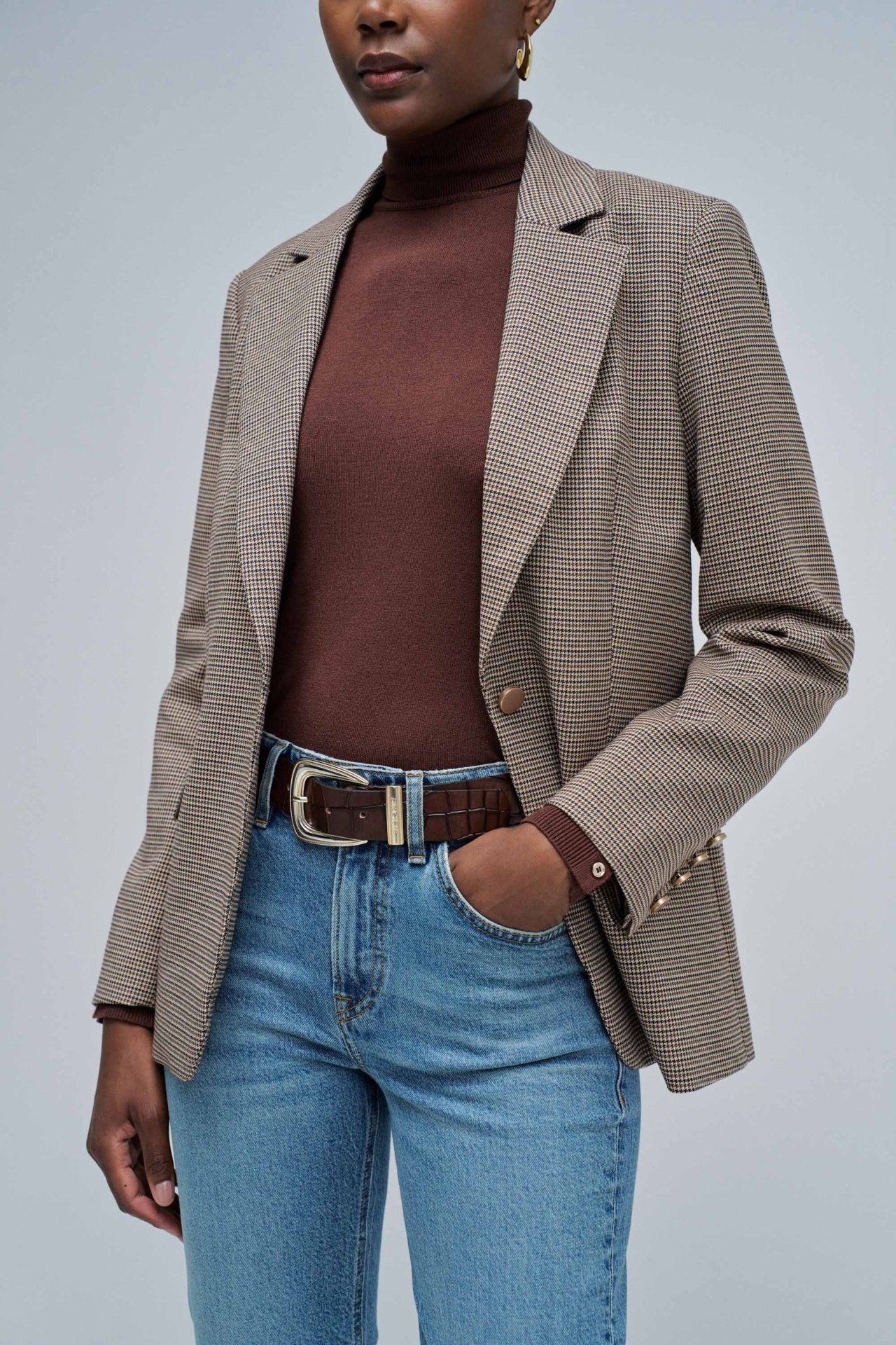 CEINTURE EN CUIR EFFET CROCODILE