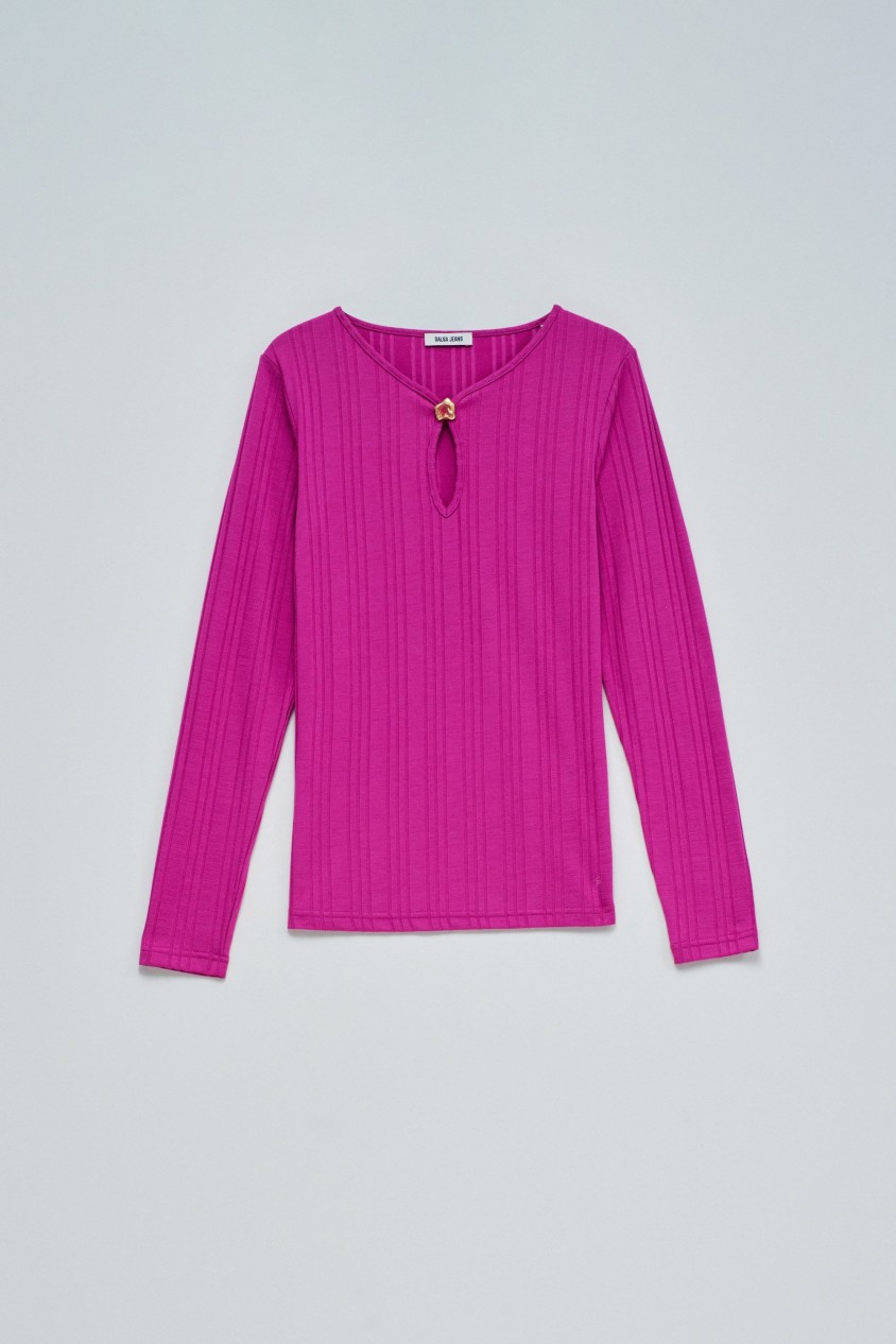 PULL EN MAILLE CÔTELÉE