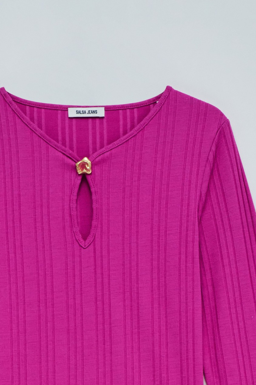 PULL EN MAILLE CÔTELÉE