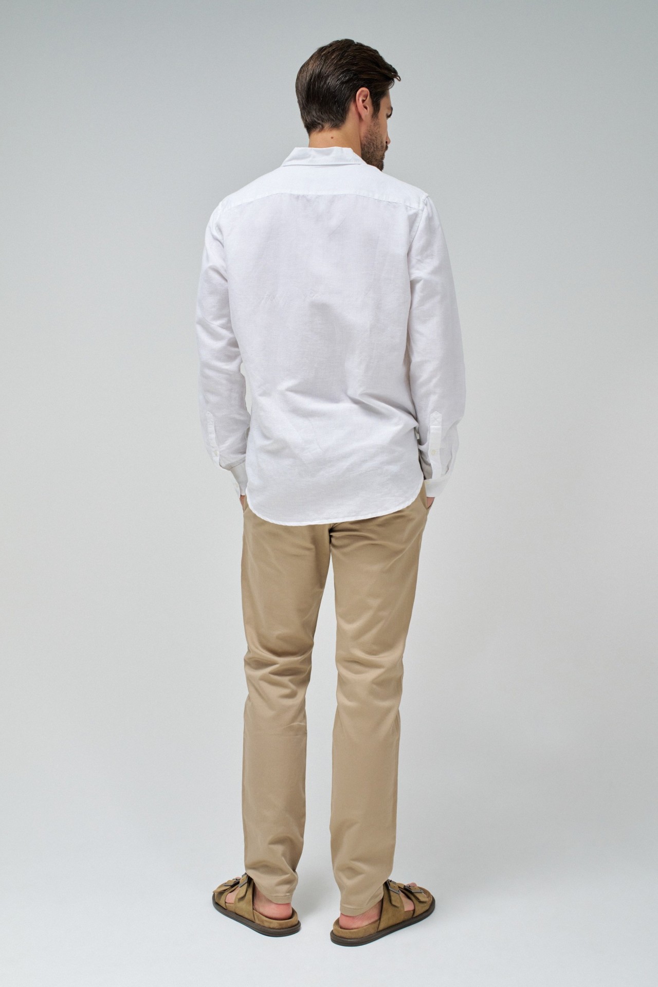 SHIRT WITH LINEN BLEND