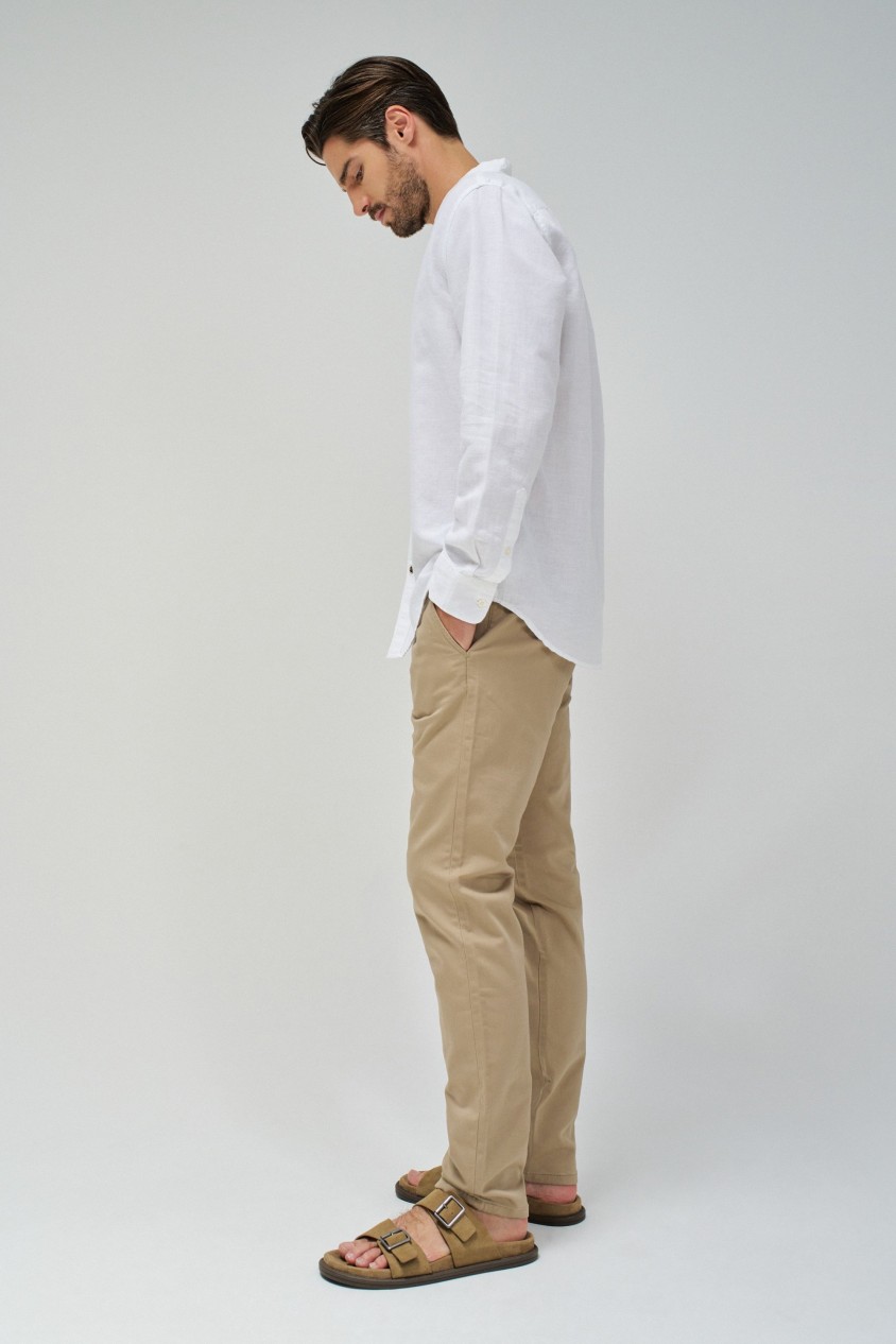 CHEMISE AVEC MÉLANGE DE LIN