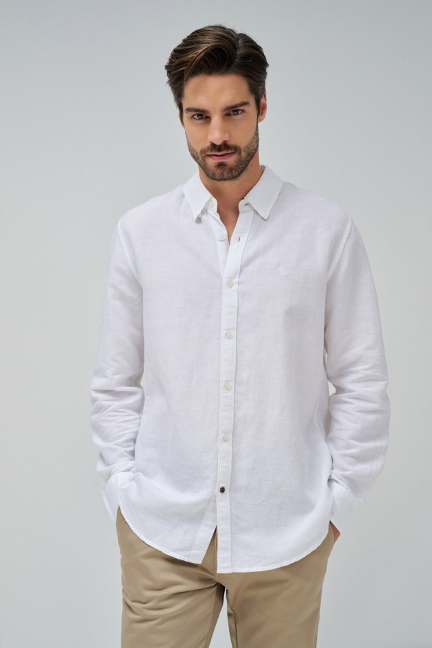 CAMISA CON MEZCLA DE LINO