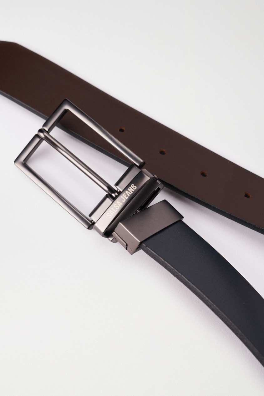 CEINTURE EN CUIR RÉVERSIBLE
