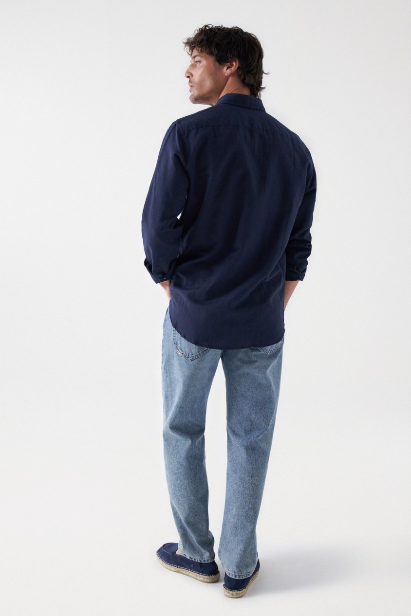 CHEMISE AVEC MÉLANGE DE LIN