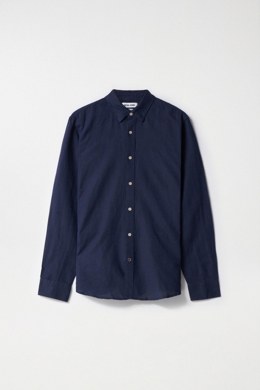 CHEMISE AVEC MÉLANGE DE LIN