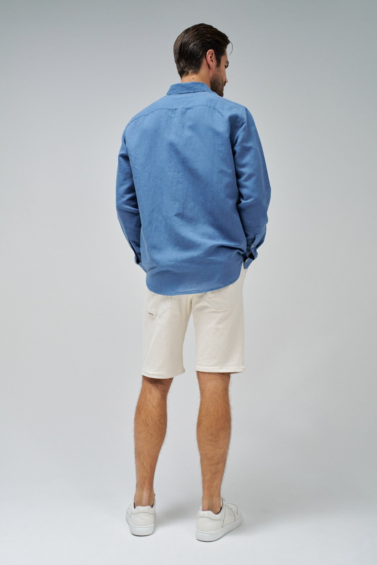 SHIRT WITH LINEN BLEND