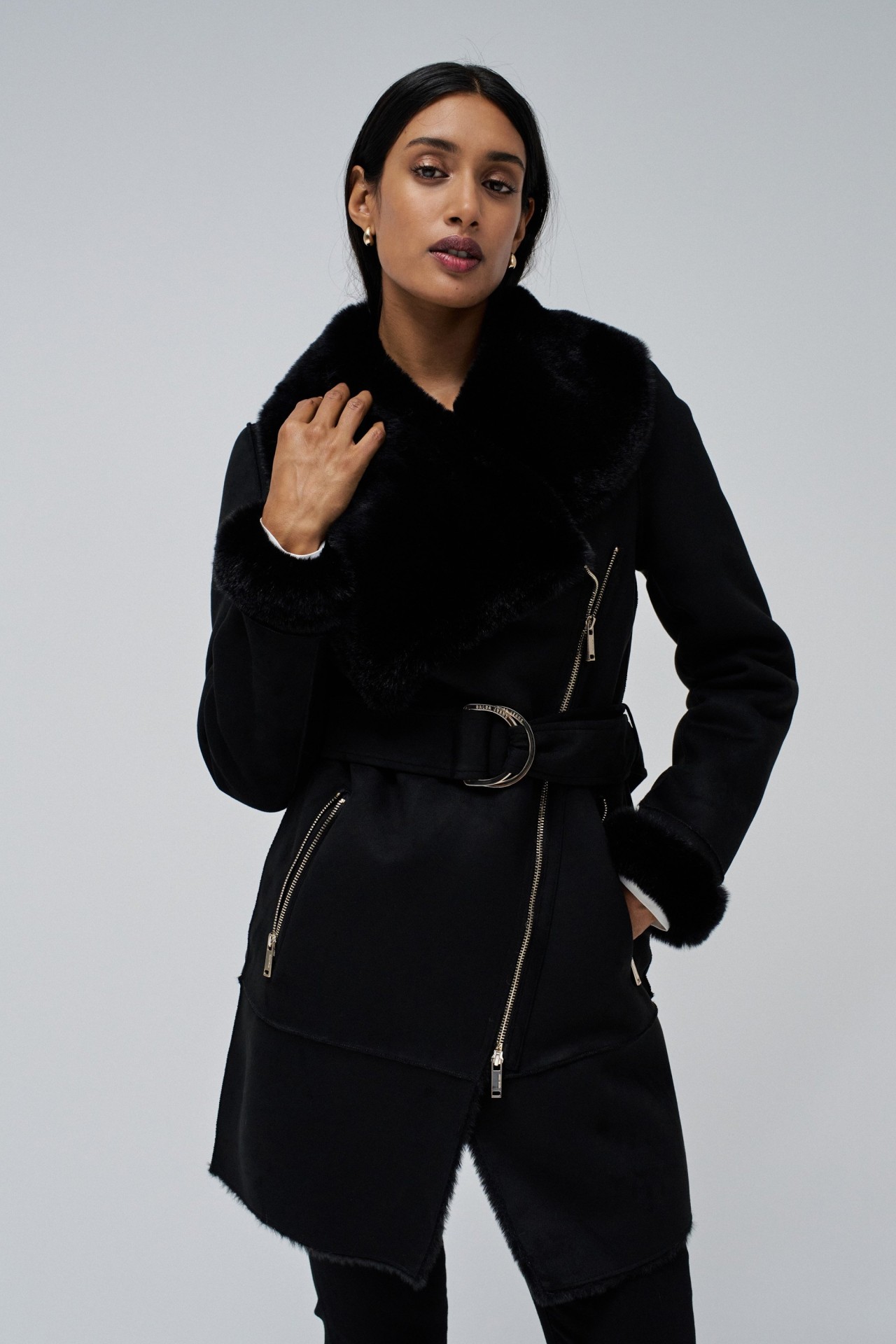 Zalando Salsa Ropa Mujer Abrigos CHAQUETA ESTILO BORREGO SLIM