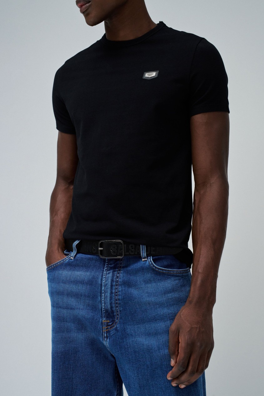 CEINTURE EN CUIR AVEC LOGO SALSA