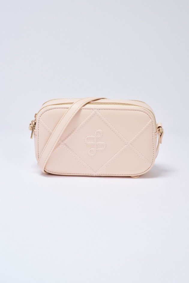 KLEINE SCHULTERTASCHE MIT GEPOLSTERTEN MUSTER