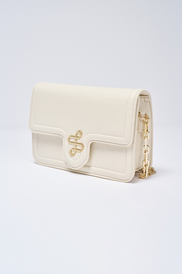 KLEINE SCHULTERTASCHE LEDERLOOK