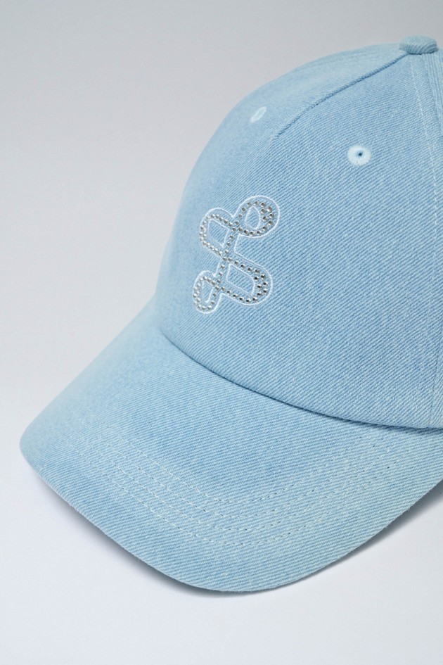 CASQUETTE EN JEAN AVEC LOGO