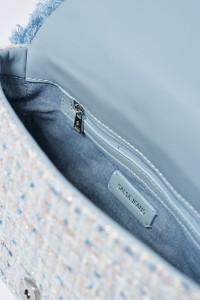 TWEED BAG WITH CHAIN