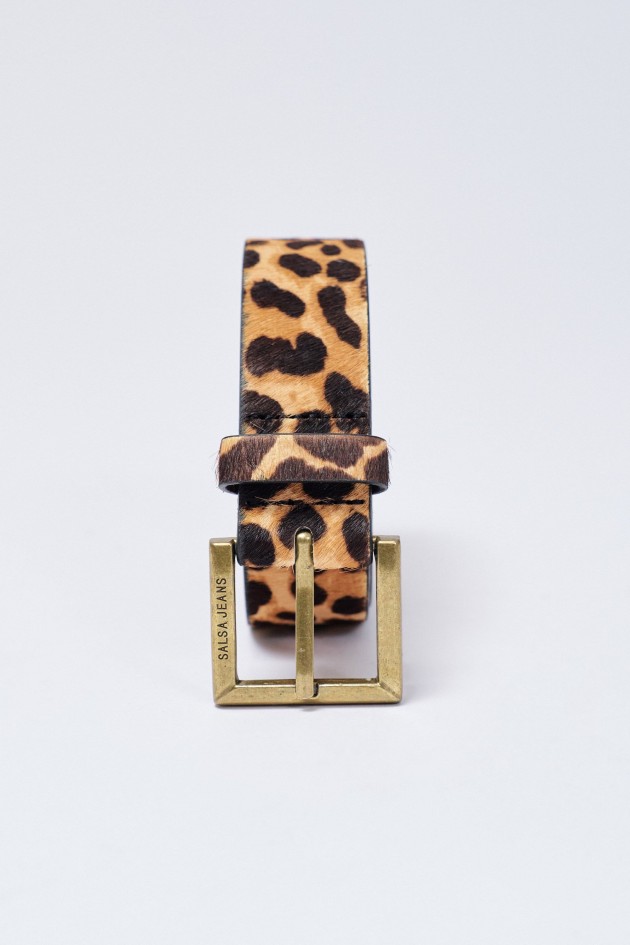 CINTO EM PELE ANIMAL PRINT