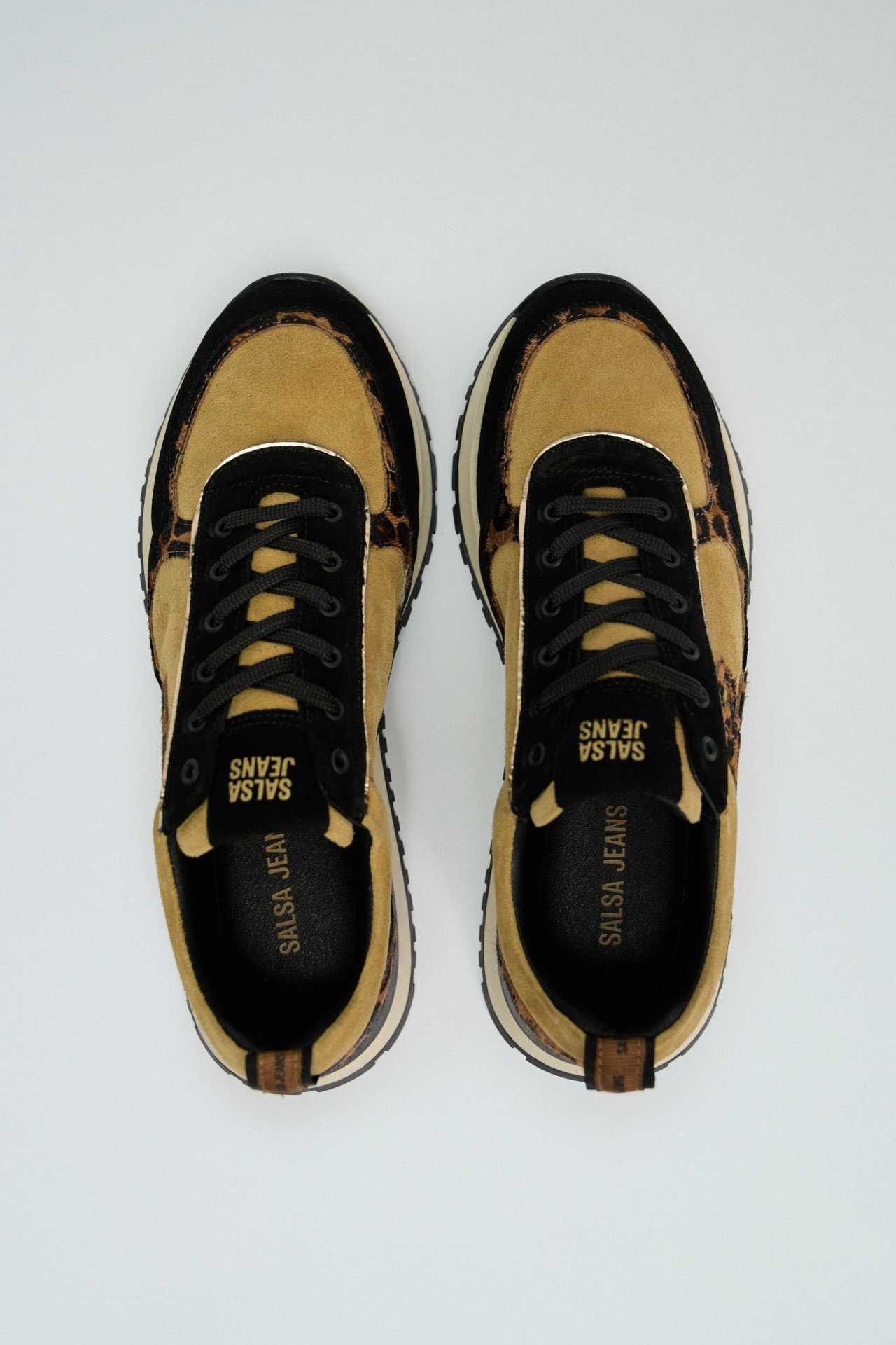 ANIMAL PRINT LEATHER SNEAKERS