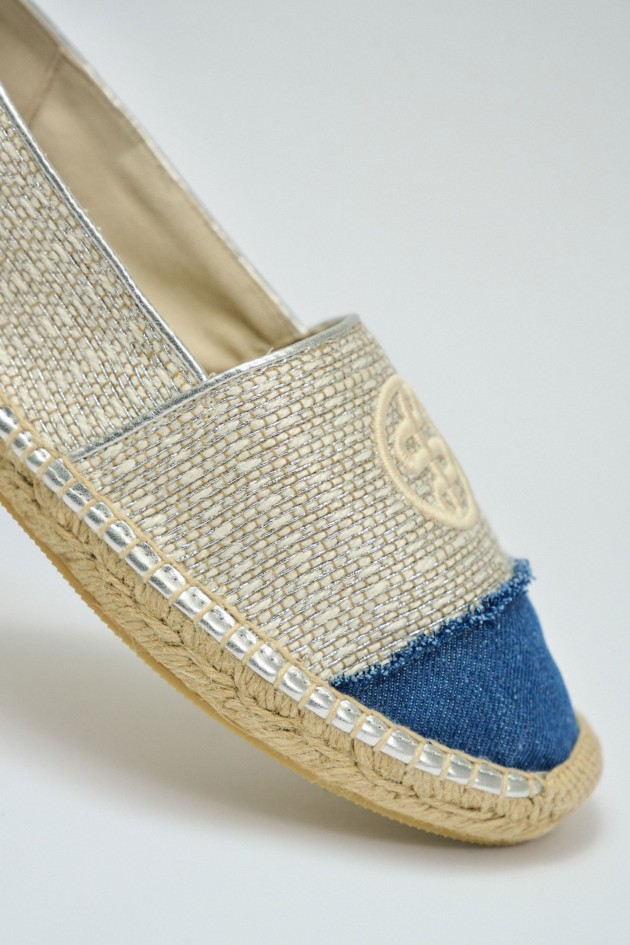 ESPADRILLES MIT DENIM-DETAIL