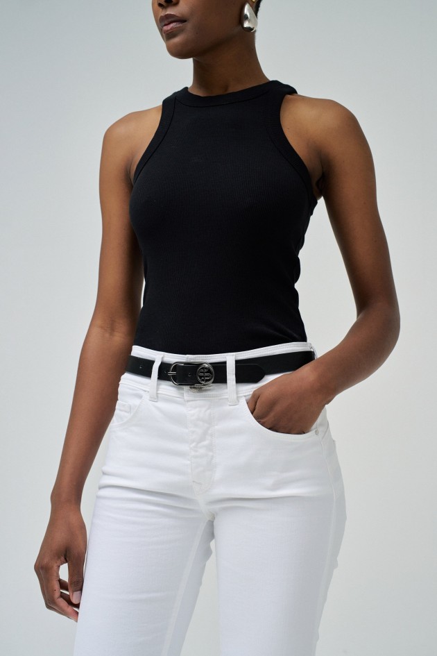 LEATHER BELT WITH BRANDING