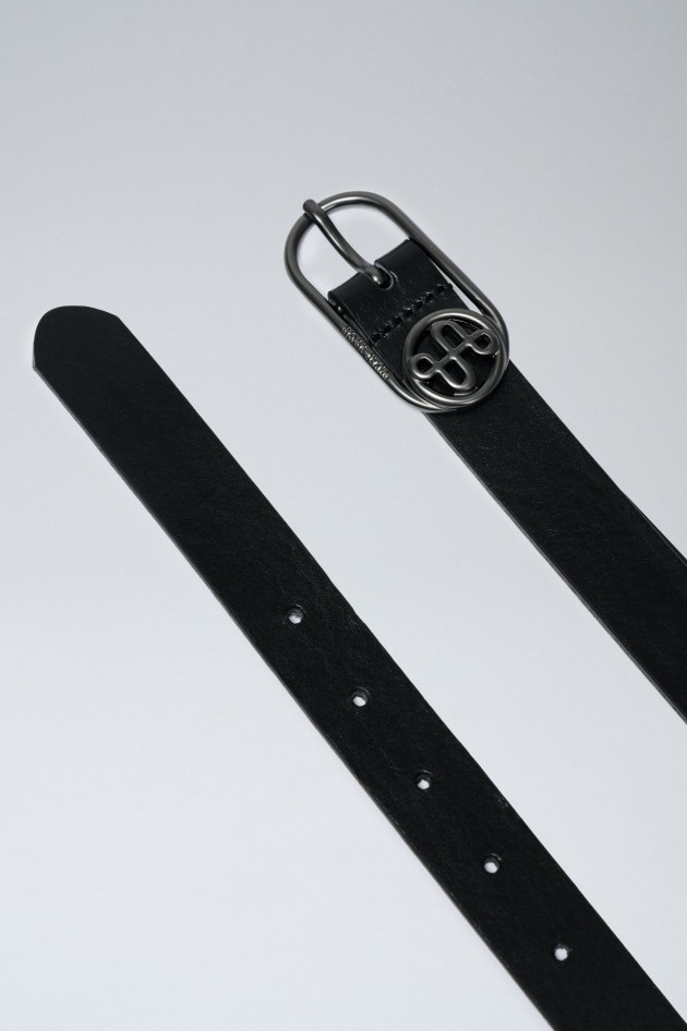 LEATHER BELT WITH BRANDING