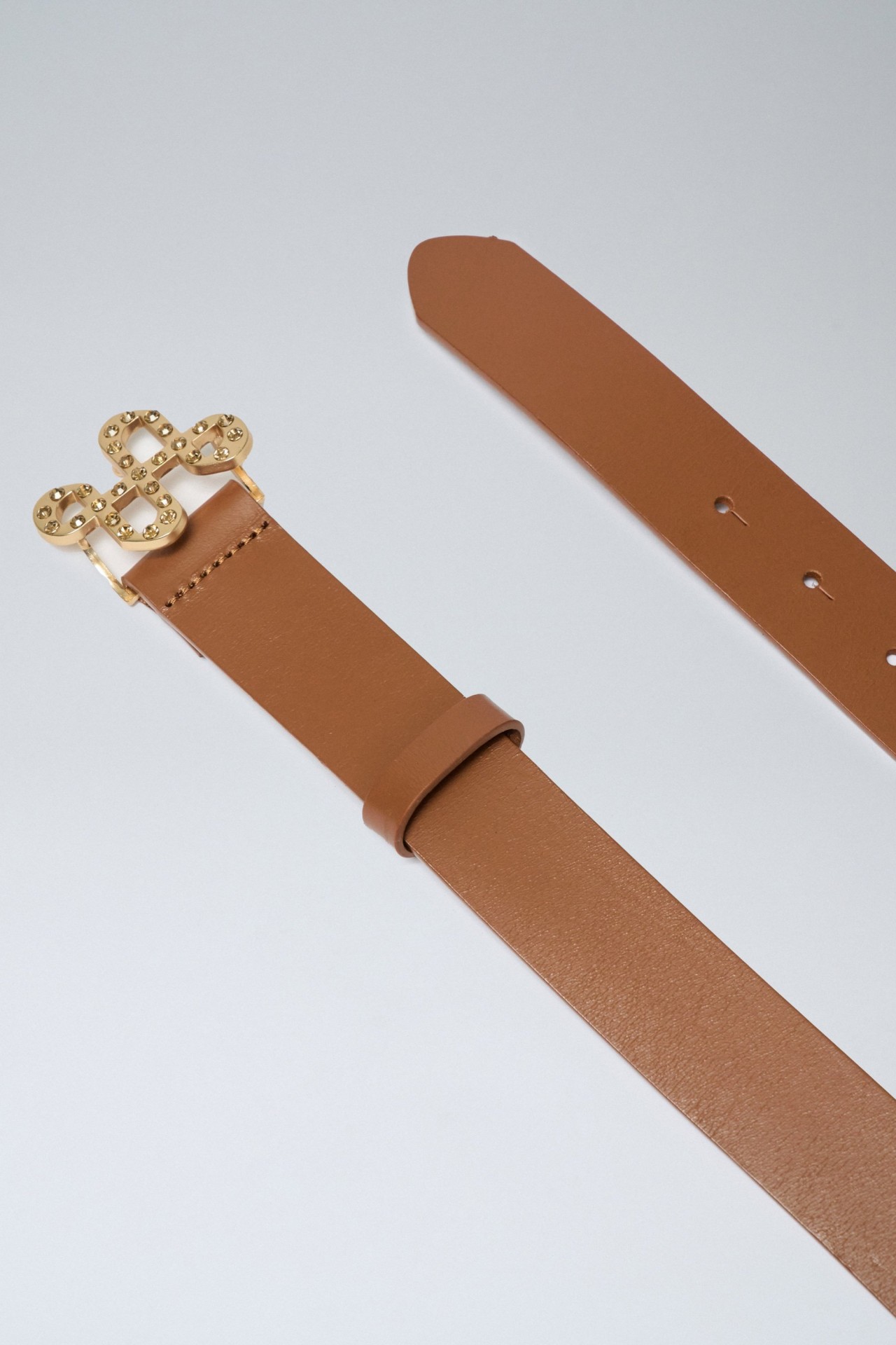 GRTELGRTEL AUS LEDER MIT GLNZENDER SCHNALLE