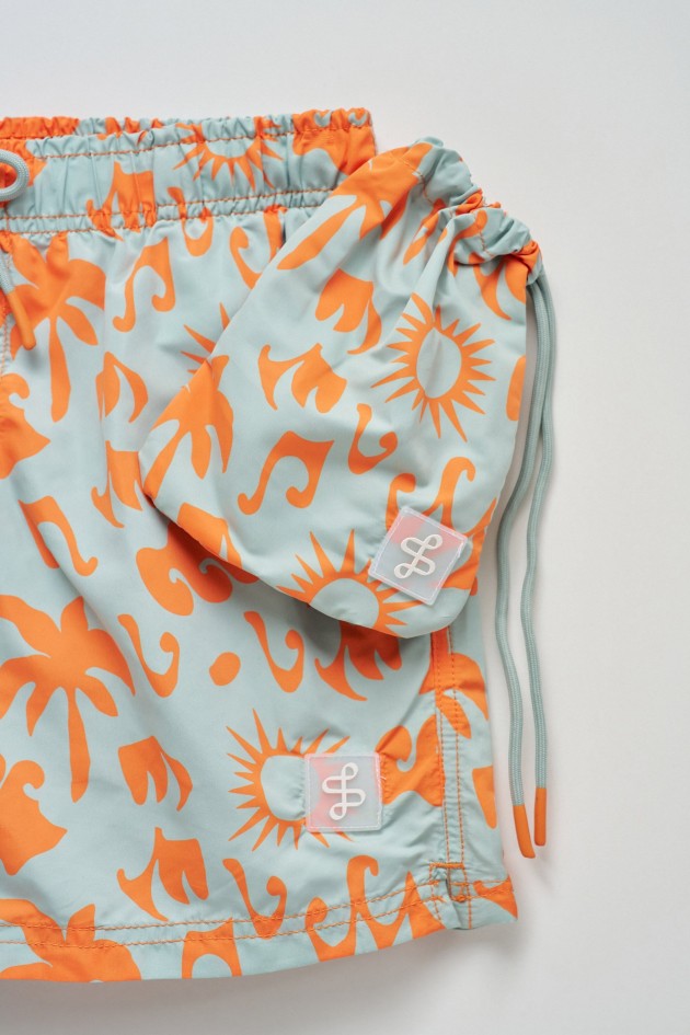 SWIM SHORTS WITH PATTERN