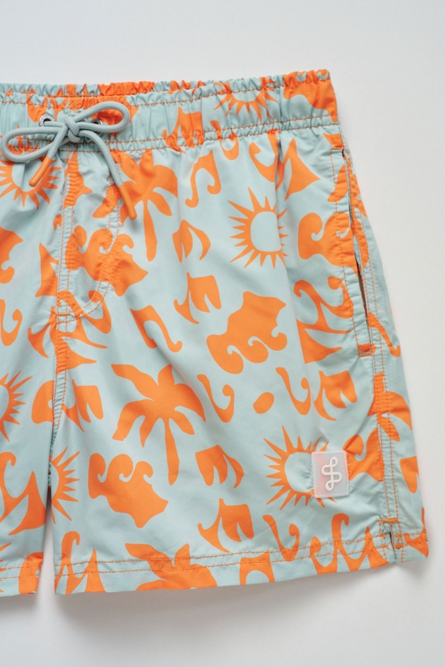SWIM SHORTS WITH PATTERN