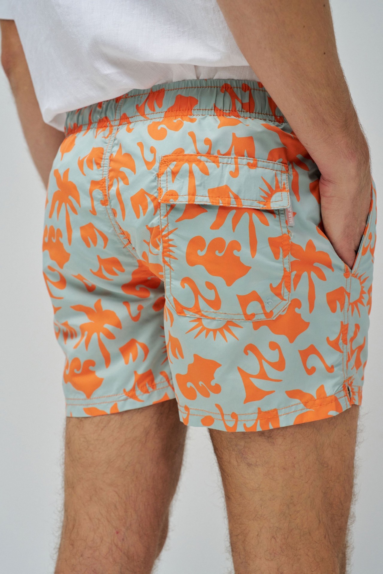 SWIM SHORTS WITH PATTERN
