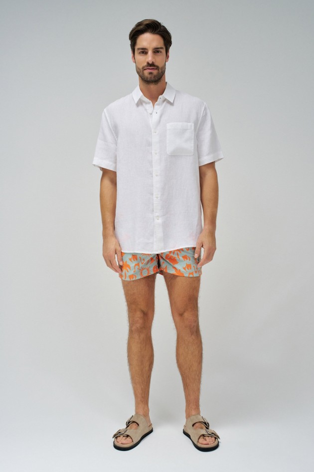 SWIM SHORTS WITH PATTERN