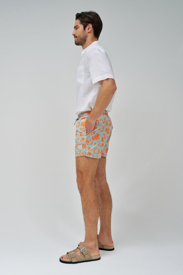 SWIM SHORTS WITH PATTERN