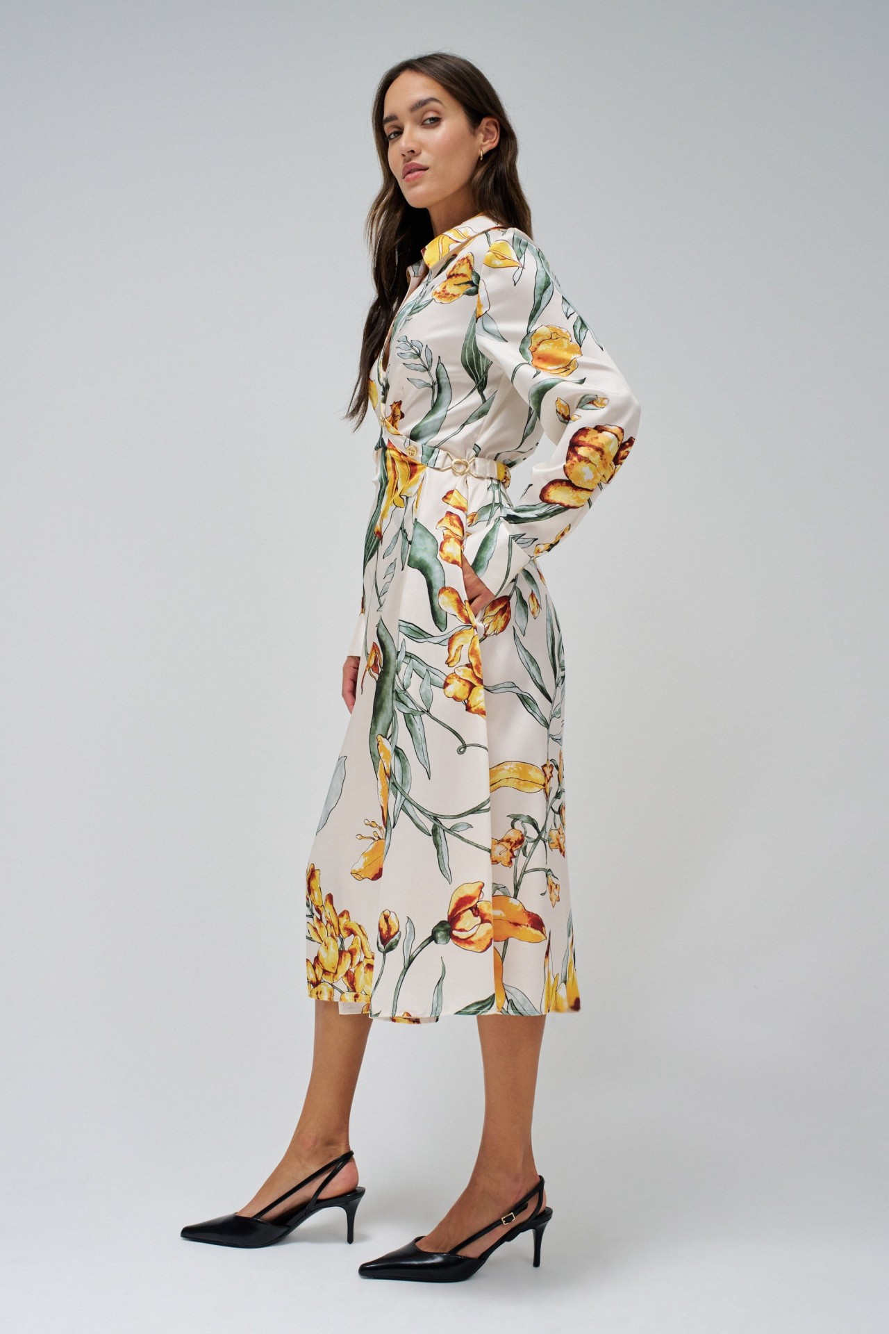 ROBE CHEMISIER  IMPRIM FLEURI