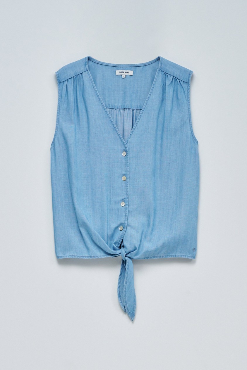 LIGHTDENIM BLOUSE