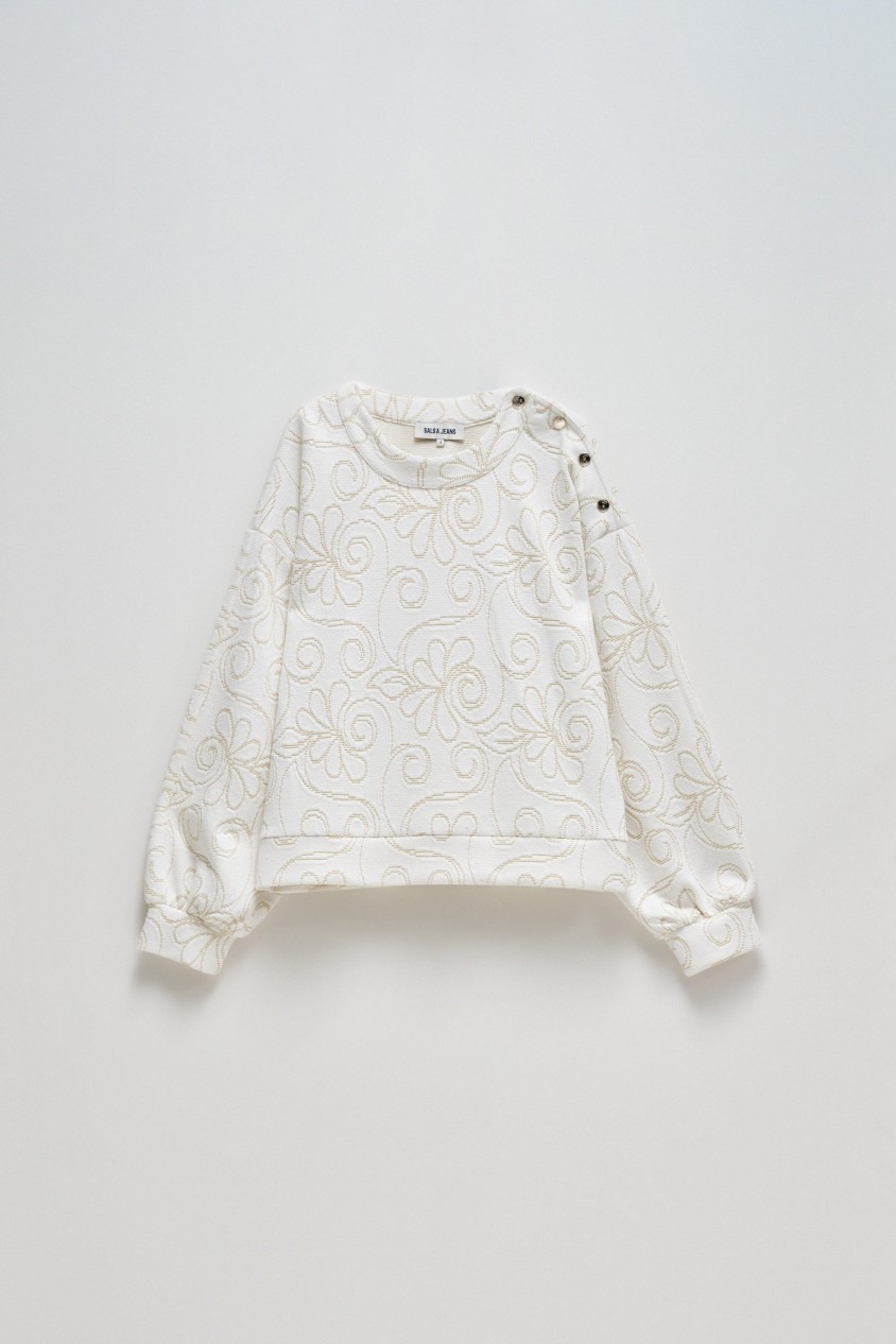 SUDADERA CON BRILLO LUREX