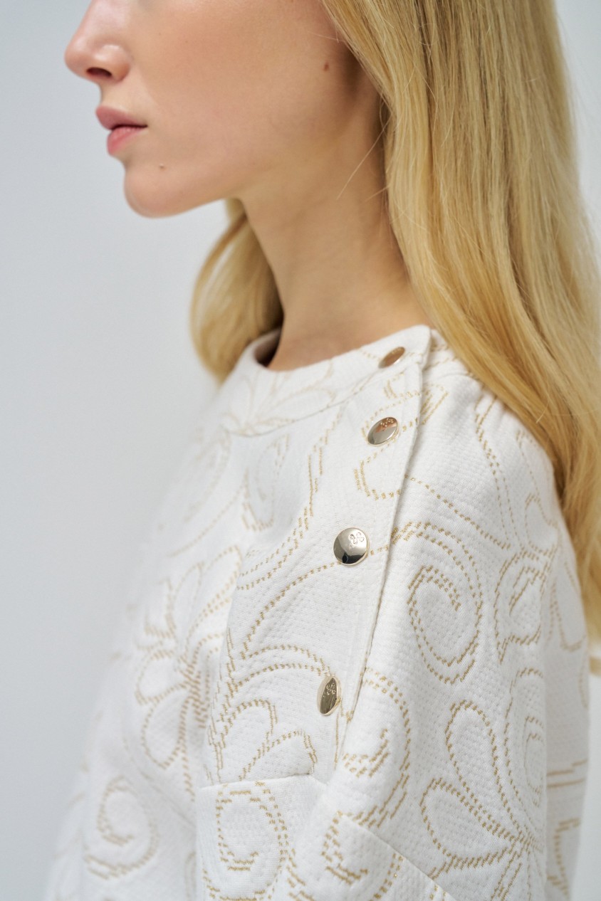 SUDADERA CON BRILLO LUREX