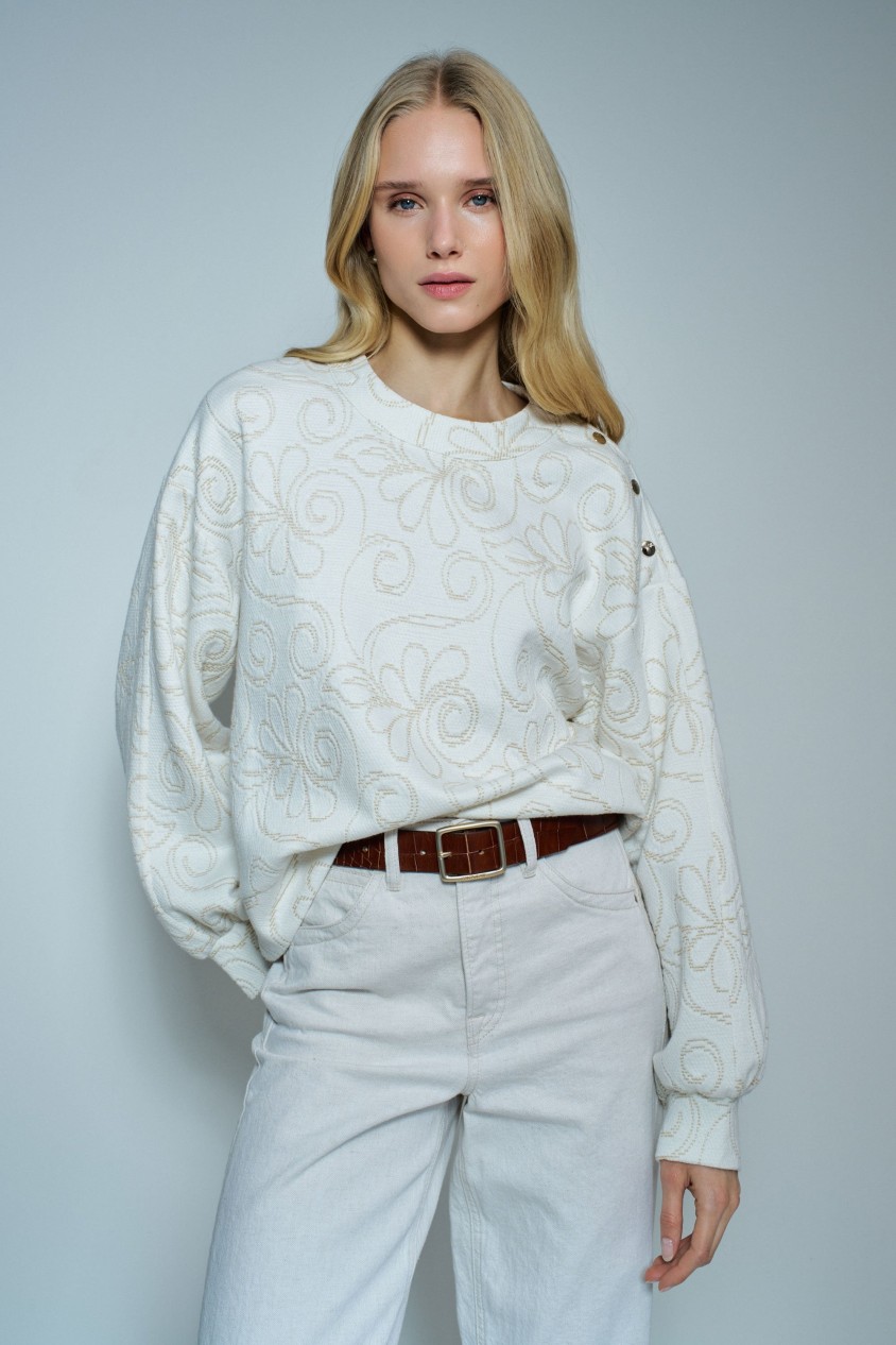 SUDADERA CON BRILLO LUREX