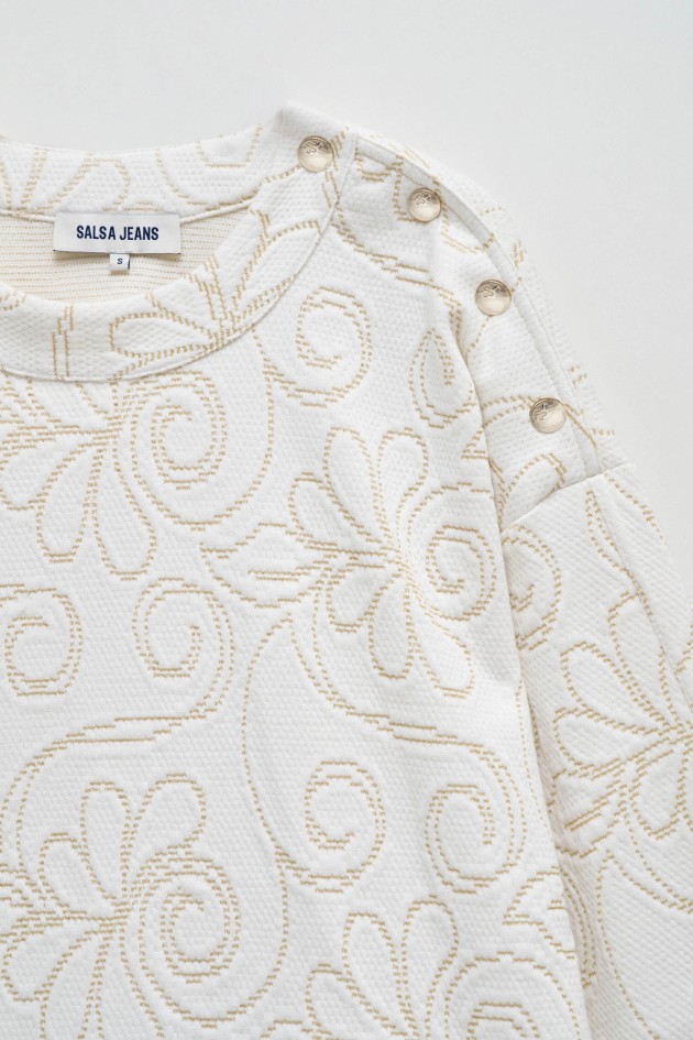 SWEATSHIRT COM BRILHO LUREX