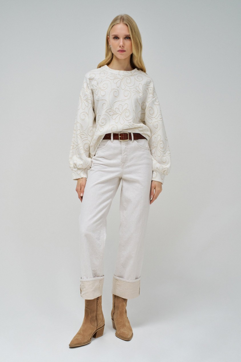 SUDADERA CON BRILLO LUREX