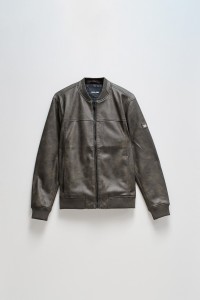 CHAQUETA BOMBER EFECTO PIEL