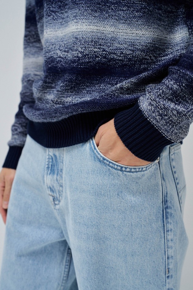 STRIPED KNIT SWEATER